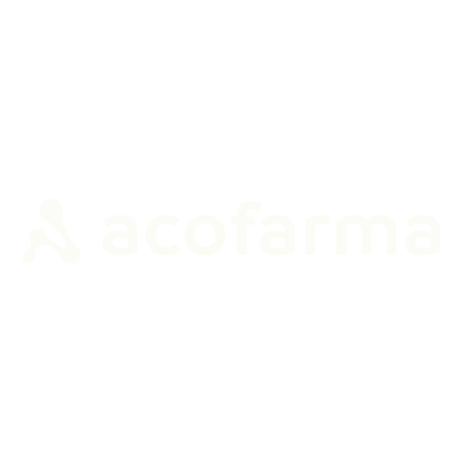 Logo Acofarma blanco