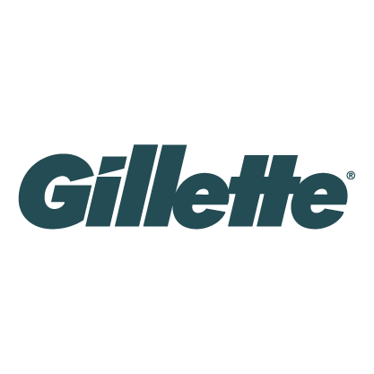 Logo Gillette verde oscuro