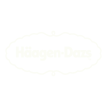 Logo Haagen Dazs blanco